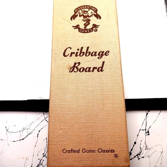 Vintage 1967 Pacific Game Co. Hardwood Cribbage Board #702 Made In USA + Box - Picture 3 of 5
